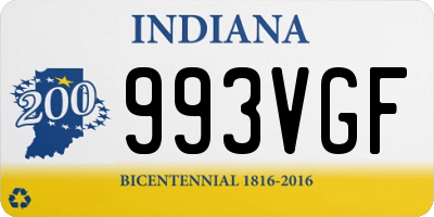 IN license plate 993VGF