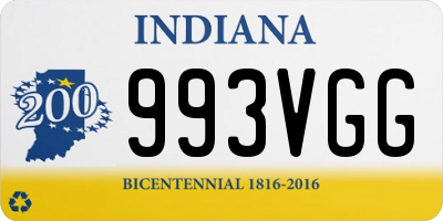 IN license plate 993VGG