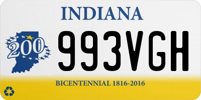 IN license plate 993VGH