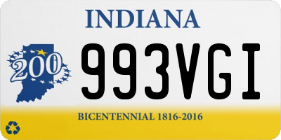 IN license plate 993VGI