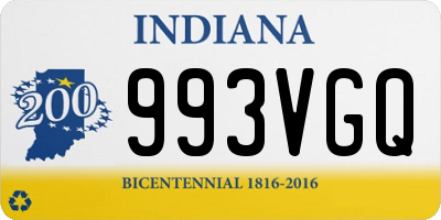 IN license plate 993VGQ