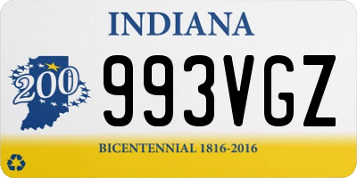 IN license plate 993VGZ