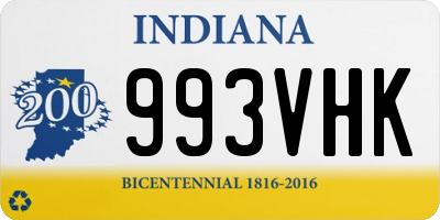 IN license plate 993VHK