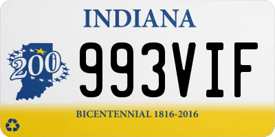 IN license plate 993VIF