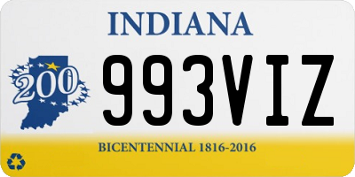 IN license plate 993VIZ