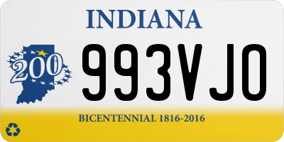 IN license plate 993VJO