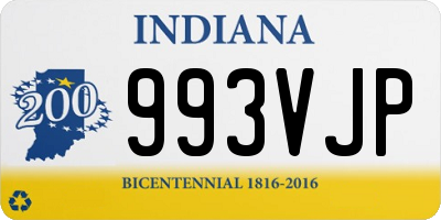 IN license plate 993VJP