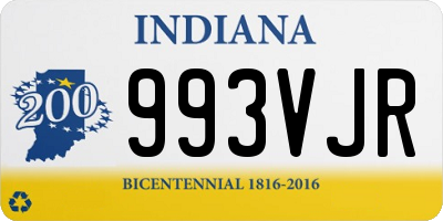 IN license plate 993VJR