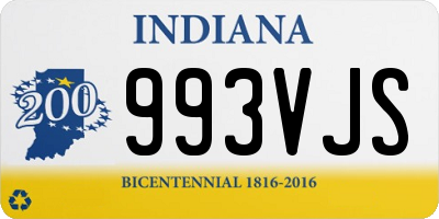 IN license plate 993VJS