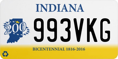 IN license plate 993VKG