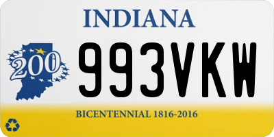 IN license plate 993VKW