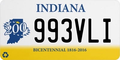 IN license plate 993VLI