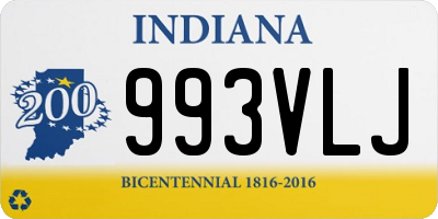 IN license plate 993VLJ