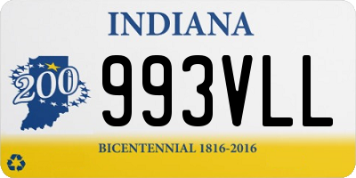 IN license plate 993VLL