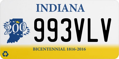 IN license plate 993VLV