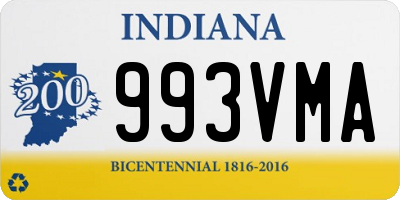 IN license plate 993VMA