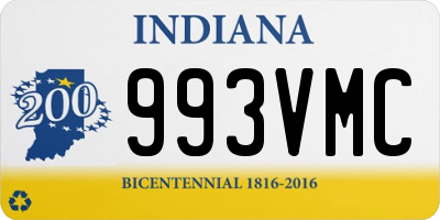 IN license plate 993VMC