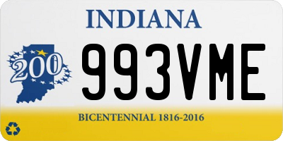 IN license plate 993VME