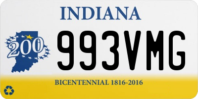 IN license plate 993VMG