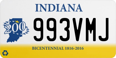 IN license plate 993VMJ