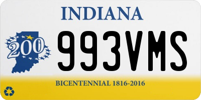 IN license plate 993VMS