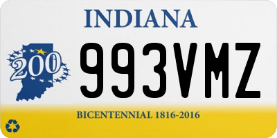 IN license plate 993VMZ