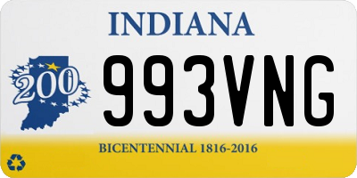 IN license plate 993VNG