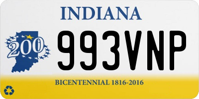 IN license plate 993VNP