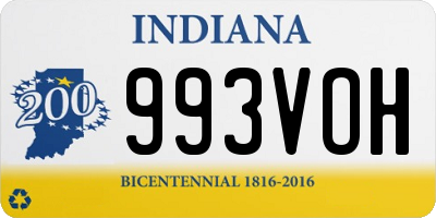 IN license plate 993VOH