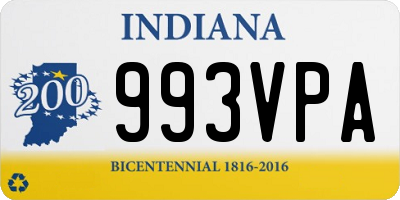 IN license plate 993VPA