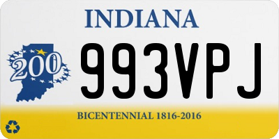 IN license plate 993VPJ