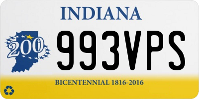 IN license plate 993VPS