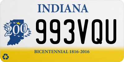 IN license plate 993VQU