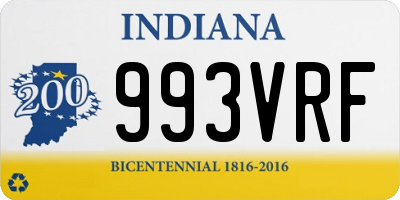 IN license plate 993VRF