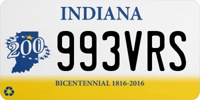 IN license plate 993VRS