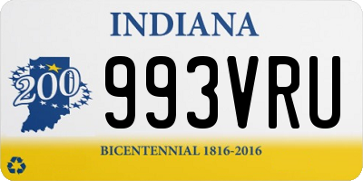 IN license plate 993VRU