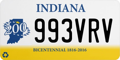 IN license plate 993VRV