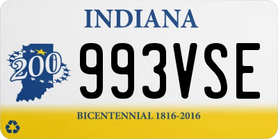 IN license plate 993VSE