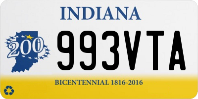 IN license plate 993VTA