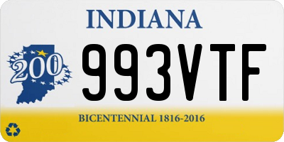 IN license plate 993VTF