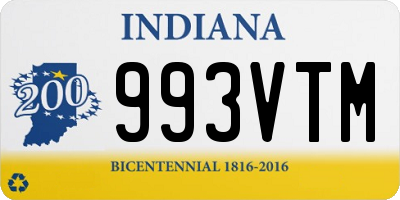 IN license plate 993VTM