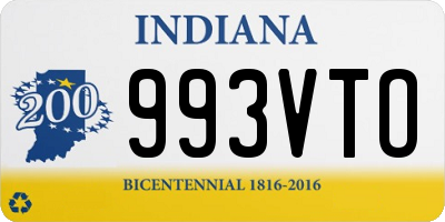 IN license plate 993VTO