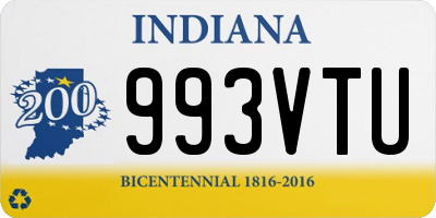 IN license plate 993VTU