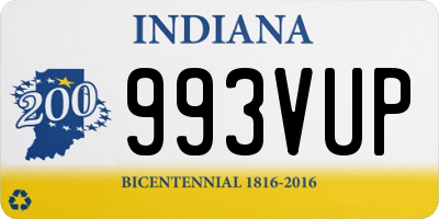 IN license plate 993VUP