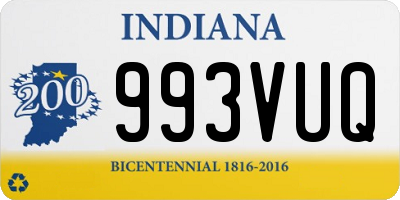 IN license plate 993VUQ