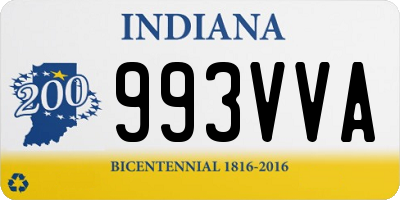 IN license plate 993VVA