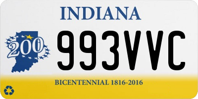 IN license plate 993VVC