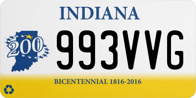 IN license plate 993VVG