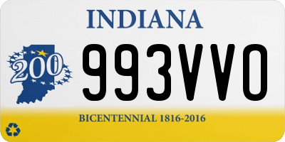 IN license plate 993VVO