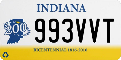 IN license plate 993VVT